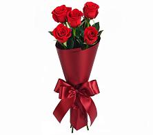 Букет 5 Красных роз Эдлесс Лав в Новой Чигле