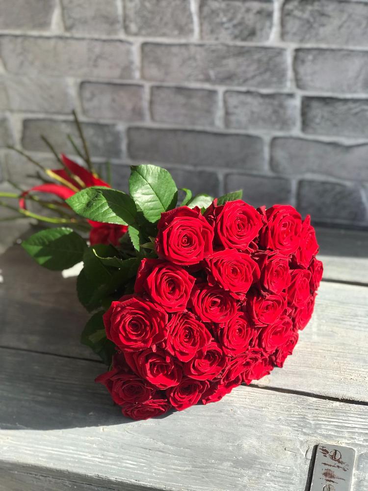 Букет Красные розы Фридом в Новой Чигле