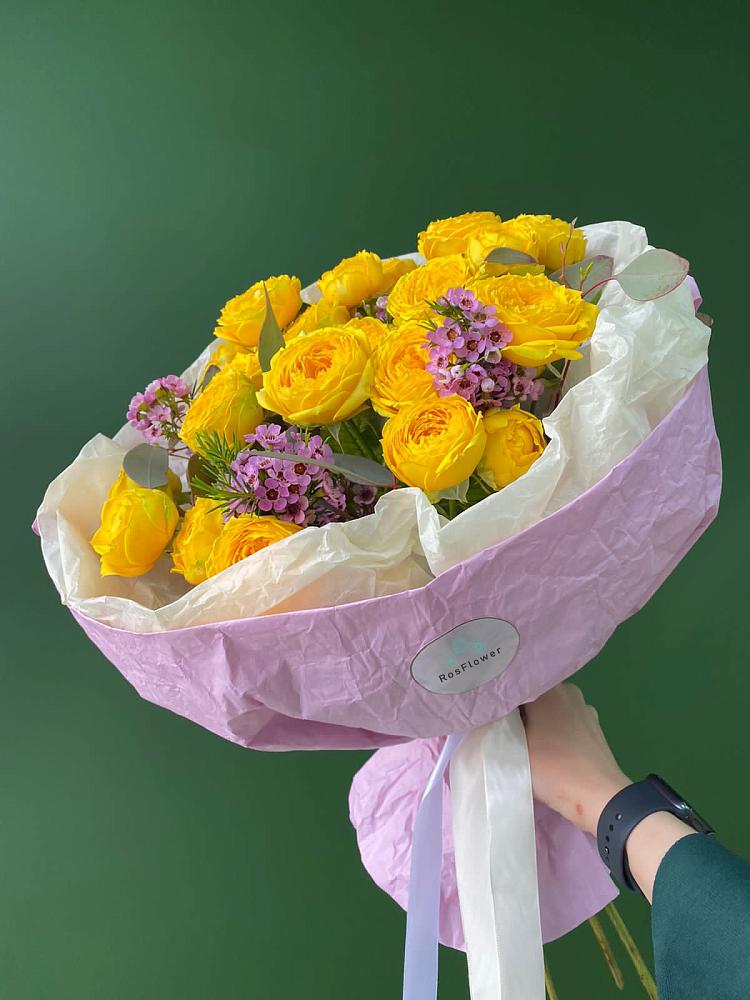 Кустовые желтые розы в Новой Чигле Букет Кустовые желтые розы в Новой Чигле
