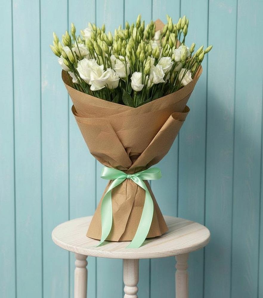 Букет цветов из: Лизиантусы в Новой Чигле