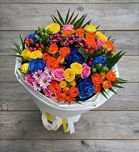 Букет цветов из:  Розы и Хризантемы #REPLACE_PRED# Новой Чигле