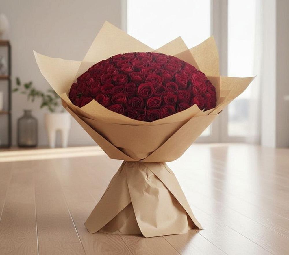 Букет 101 Красная роза в Новой Чигле