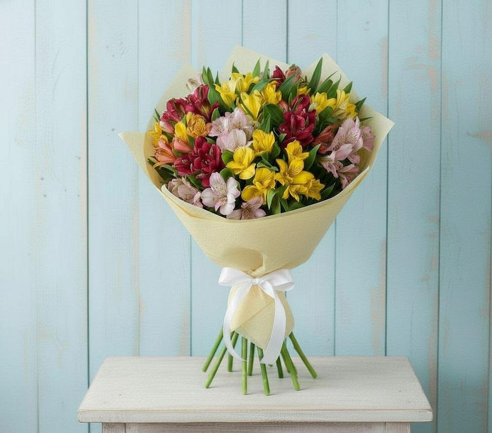 Букет цветов из: Альстромерии в Новой Чигле