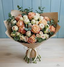 Букет цветов из:  Альстромерии и Розы #REPLACE_PRED# Новой Чигле