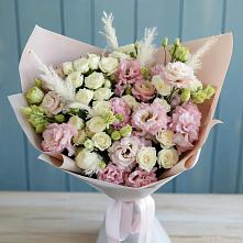 Букет цветов из:  Альстромерии и Розы в Новой Чигле